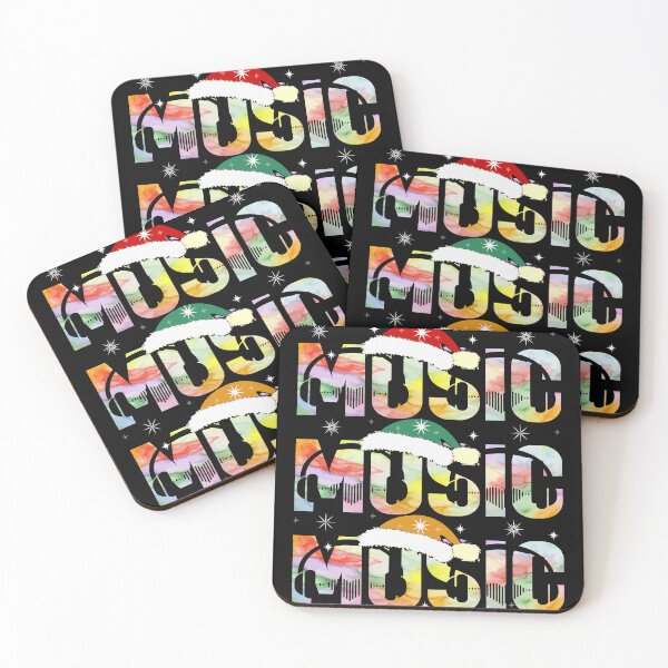 Item preview, Rainbow Music Christmas Design designed and sold by ArtMeetsPizza.