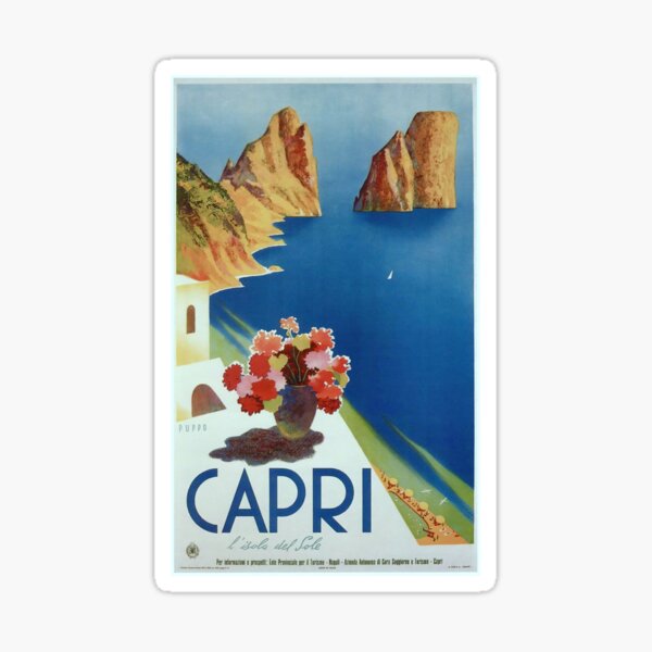 Item preview, Visit Capri - vintage designed and sold by VintageQrator.