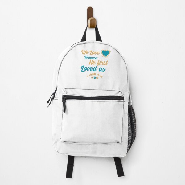 Item preview, We love because he first loved us 1 John 4:19 designed and sold by DesignGraceLove.