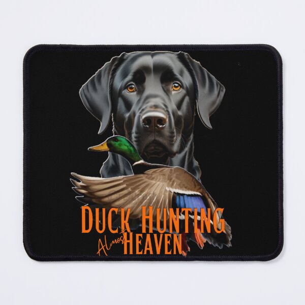 Item preview, Duck Hunting Black Labrador Retriever and Flying Mallard designed and sold by LifeCrush.