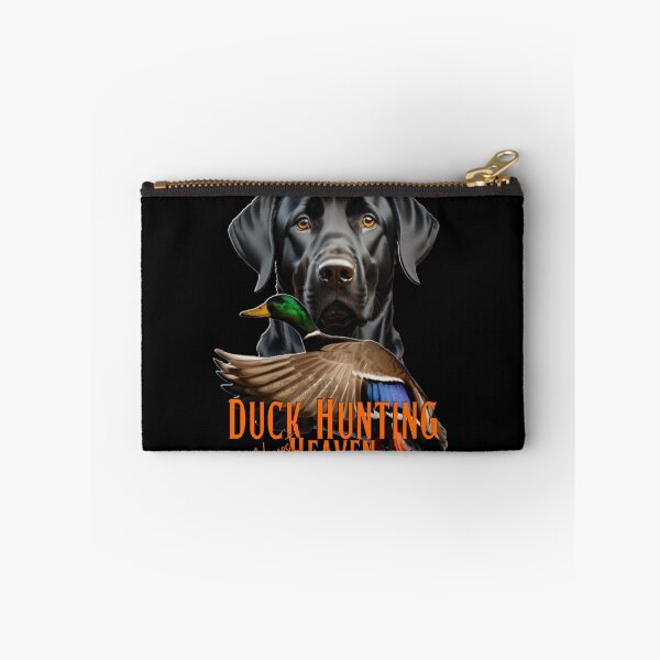 Item preview, Duck Hunting Black Labrador Retriever and Flying Mallard designed and sold by LifeCrush.