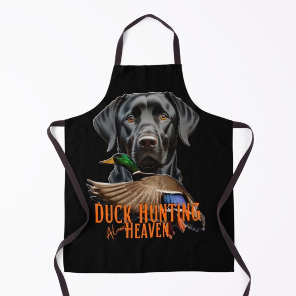 Item preview, Duck Hunting Black Labrador Retriever and Flying Mallard designed and sold by LifeCrush.