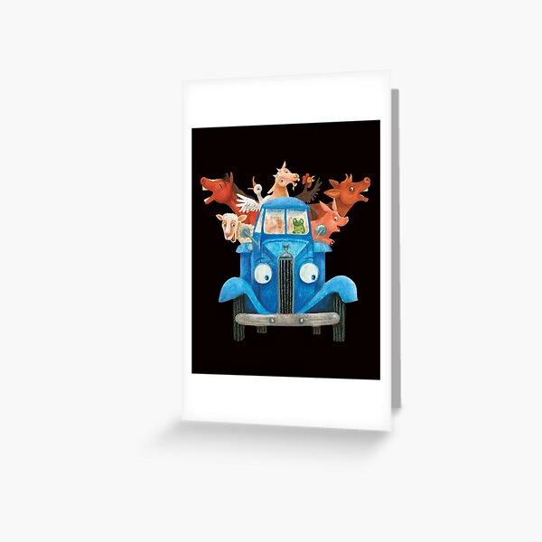 Item preview, Little blue truck with farm animals classic illustration designed and sold by MARSHMAMARIL.