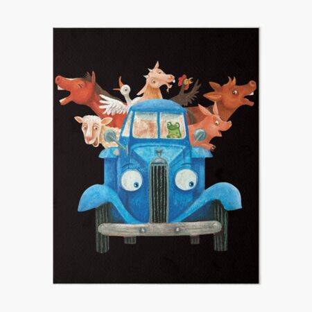 Item preview, Little blue truck with farm animals classic illustration designed and sold by MARSHMAMARIL.
