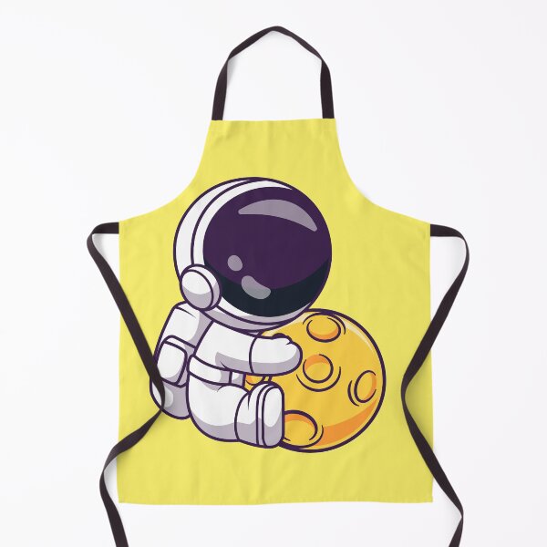 Item preview, Adorable Astronaut Playing with Moon Ball designed and sold by hjian8219.