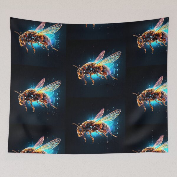 Aperçu de l'œuvre Abeille cybermécanique créée et vendue par DigitalityArt.