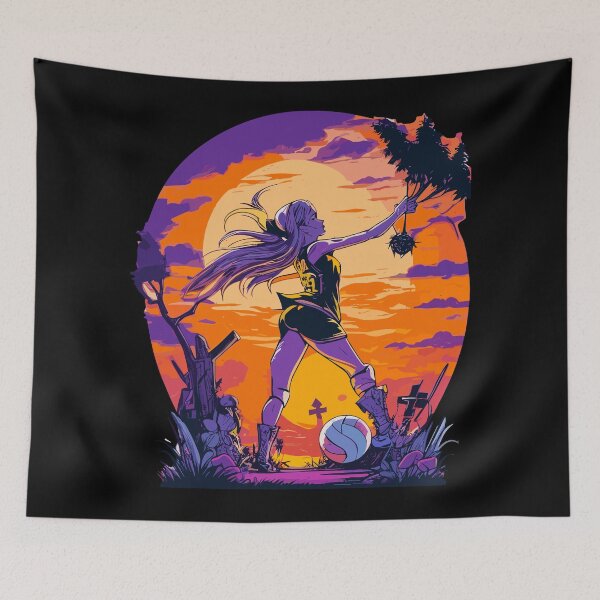 Item preview, Volleyball woman in a Halloween themed cemetery a unique design for volleyball lovers. designed and sold by MB2PRo.