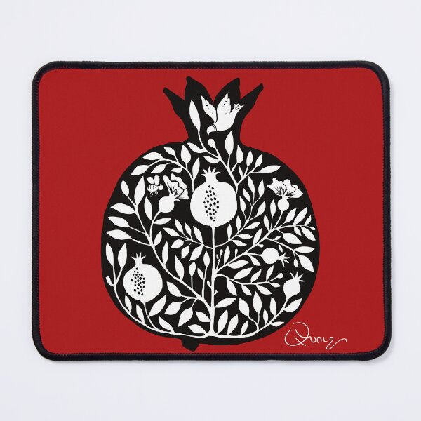 Item preview, Decorative Pomegranate in Black and White designed and sold by Anush  Movsesian Avejic.