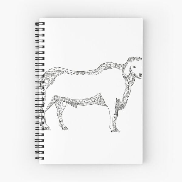 Item preview, Brahman Bull Side Doodle Side designed and sold by patrimonio.