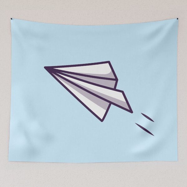 Item preview, "Paper Plane Flying Cartoon Vector Icon Illustration" designed and sold by hjian8219.
