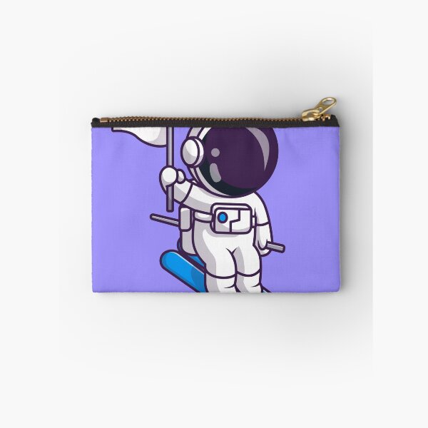 Item preview, Cute Astronaut Playing Ice Ski with Planet Flag Cartoon Vector Icon Illustration designed and sold by hjian8219.