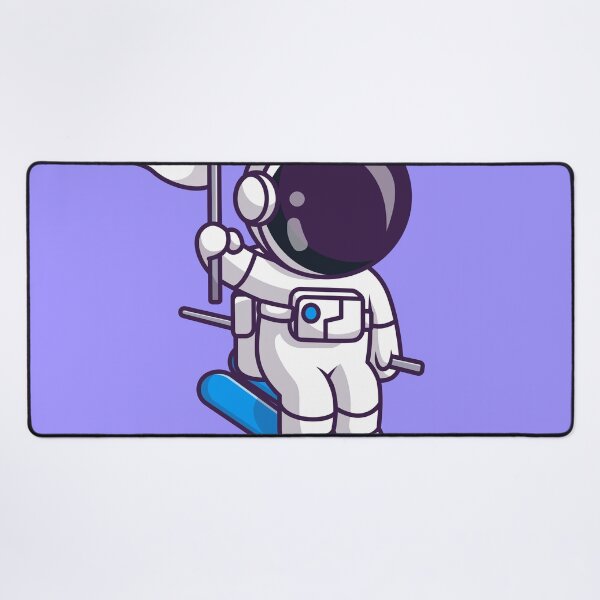 Item preview, Cute Astronaut Playing Ice Ski with Planet Flag Cartoon Vector Icon Illustration designed and sold by hjian8219.