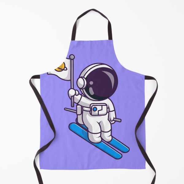 Item preview, Cute Astronaut Playing Ice Ski with Planet Flag Cartoon Vector Icon Illustration designed and sold by hjian8219.