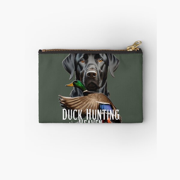 Item preview, Duck Hunting Black Labrador Retriever and Flying Mallard designed and sold by LifeCrush.