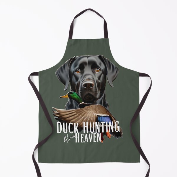Item preview, Duck Hunting Black Labrador Retriever and Flying Mallard designed and sold by LifeCrush.