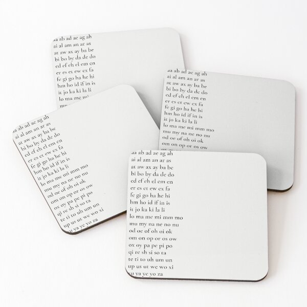 Item preview, Official Scrabble 2 Letter Words List designed and sold by Porkroll Egg & Cheese.