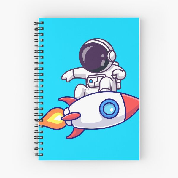 Item preview, Cute Astronaut Surfing with Rocket Cartoon Vector Icon Illustration designed and sold by hjian8219.