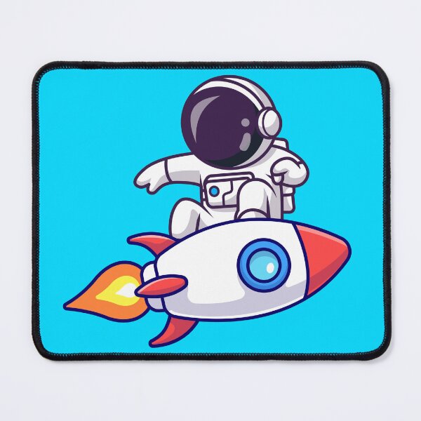 Item preview, Cute Astronaut Surfing with Rocket Cartoon Vector Icon Illustration designed and sold by hjian8219.