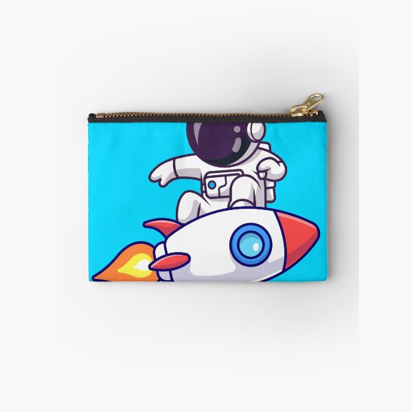 Item preview, Cute Astronaut Surfing with Rocket Cartoon Vector Icon Illustration designed and sold by hjian8219.