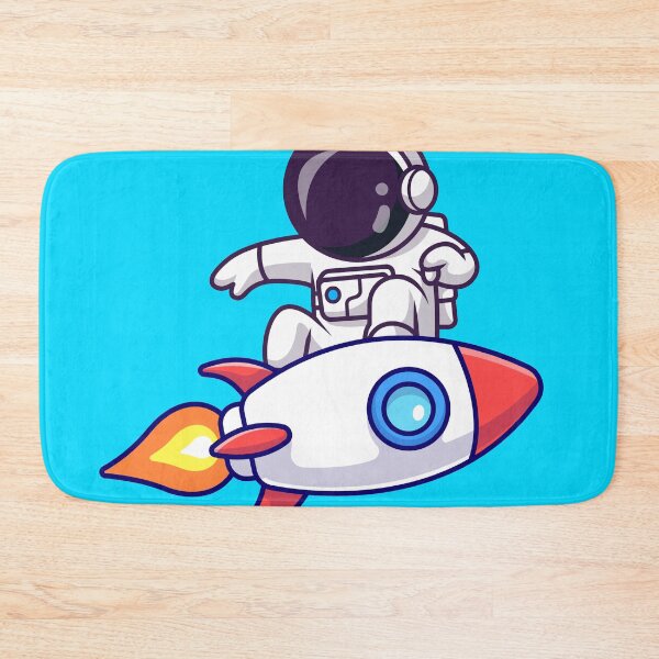 Item preview, Cute Astronaut Surfing with Rocket Cartoon Vector Icon Illustration designed and sold by hjian8219.