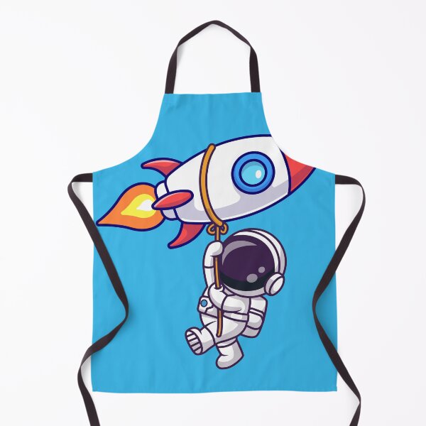 Item preview, Cute Astronaut Hanging from Rocket with Rope Cartoon Vector Icon Illustration designed and sold by hjian8219.