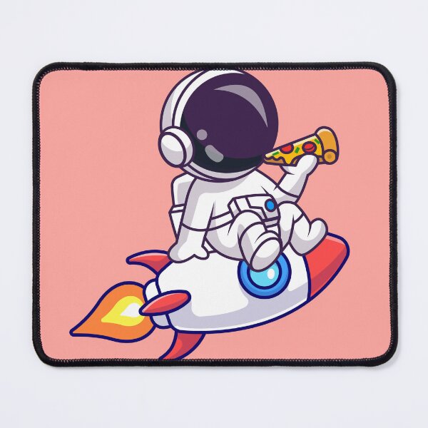 Item preview, Cute Astronaut Eating Pizza in Rocket Cartoon Vector Icon Illustration designed and sold by hjian8219.