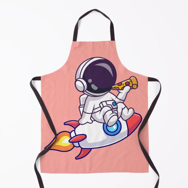Item preview, Cute Astronaut Eating Pizza in Rocket Cartoon Vector Icon Illustration designed and sold by hjian8219.