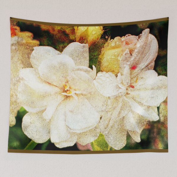 Item preview, Rainy Day Flowers In White designed and sold by Larry Costales.