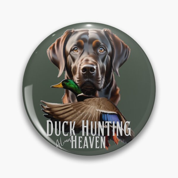 Item preview, Copy of Duck Hunting Chocolate Labrador Retriever and Flying Mallard designed and sold by LifeCrush.