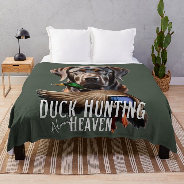 Item preview, Copy of Duck Hunting Chocolate Labrador Retriever and Flying Mallard designed and sold by LifeCrush.