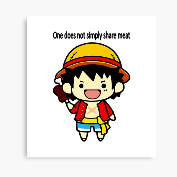 One Piece Luffy Mugiwara anime quadro in canvass 100% cotone CORNICE  INCLUSA