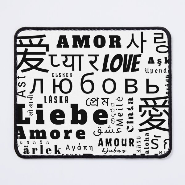 Item preview, T-shirt with the word 'love' in various languages designed and sold by relso.