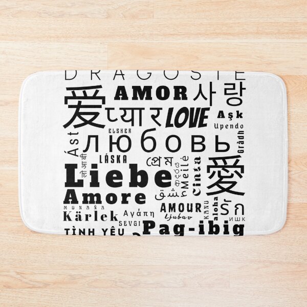 Item preview, T-shirt with the word 'love' in various languages designed and sold by relso.