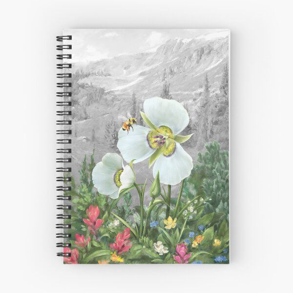 Artikelvorschau, Mariposa und Wildblumen in den Rocky Mountains entworfen und verkauft von Halcyon-Studio.