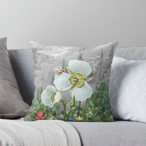 Aperçu de l'œuvre Mariposa et fleurs sauvages dans les Rocheuses créée et vendue par Halcyon-Studio.