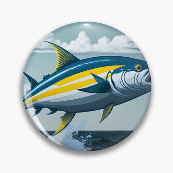 Item preview, Yellowfin tuna jumping designed and sold by ratchawoot.