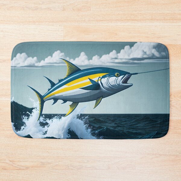 Item preview, Yellowfin tuna jumping designed and sold by ratchawoot.