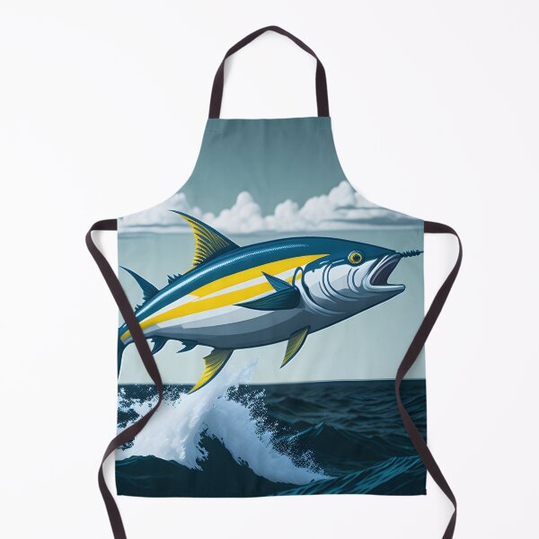 Item preview, Yellowfin tuna jumping designed and sold by ratchawoot.