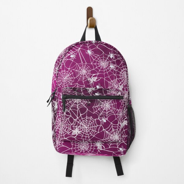 Item preview, Creepy Cobwebs and Ghostly spiders on pink designed and sold by MagentaRose.