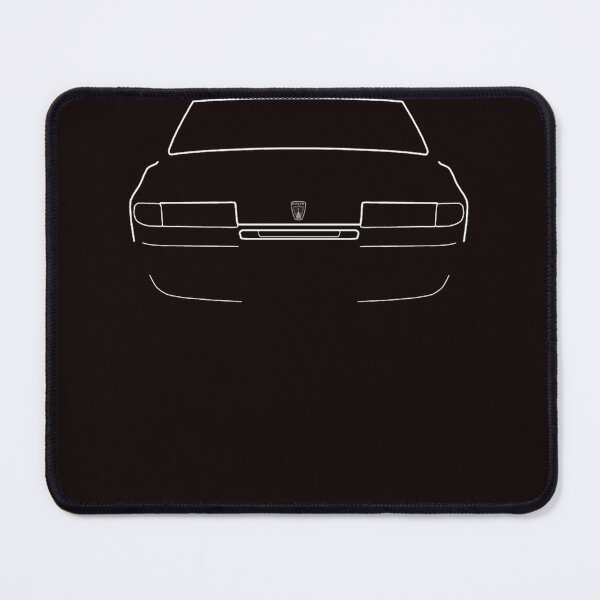 Item preview, Rover SD1 classic 1970s-1980s British executive saloon car white outline graphic designed and sold by MARKEGNATIOA.