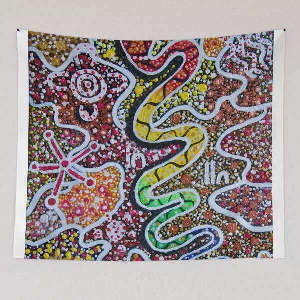 Item preview, The Rainbow Serpent 9 designed and sold by kunjawildifeart.