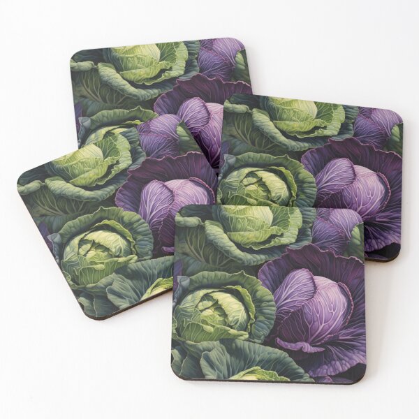 Item preview, Green and Purple Cabbages Pattern designed and sold by Shannon Hilson.
