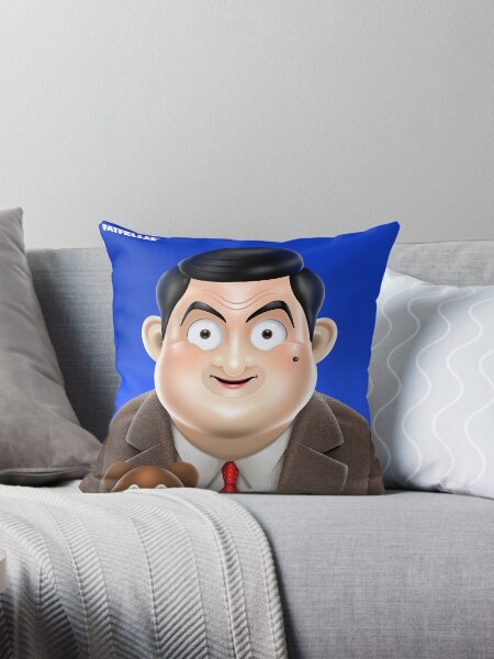 Mr Bean Pillows Cushions for Sale Redbubble