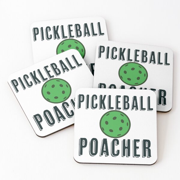 Item preview, Pickleball Poacher - T-Shirt Design on Back (Black Lettering) designed and sold by Smiling Collie Designs.