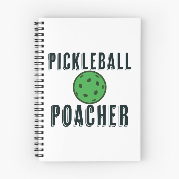 Item preview, Pickleball Poacher - T-Shirt Design on Back (Black Lettering) designed and sold by Smiling Collie Designs.