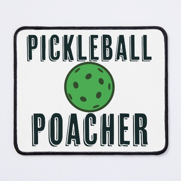 Item preview, Pickleball Poacher - T-Shirt Design on Back (Black Lettering) designed and sold by Smiling Collie Designs.