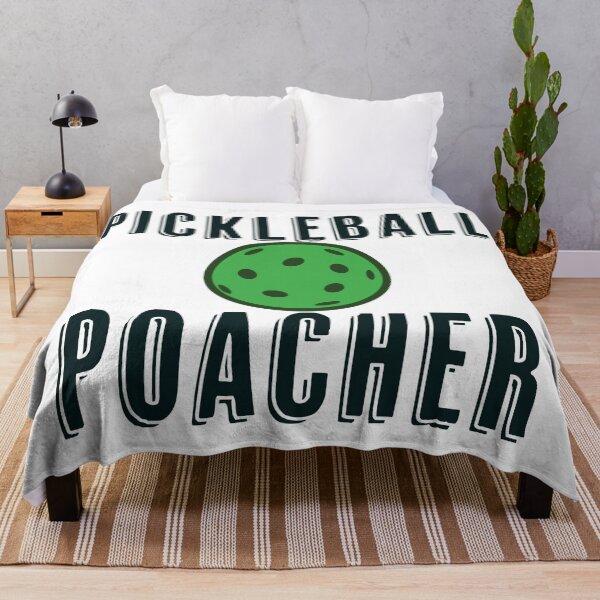 Item preview, Pickleball Poacher - T-Shirt Design on Back (Black Lettering) designed and sold by Smiling Collie Designs.
