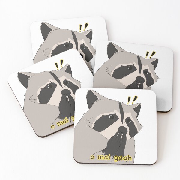 Item preview, Surprised Raccoon designed and sold by MakHicks.
