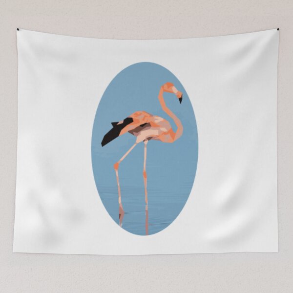 Item preview, blocky flamingo  designed and sold by LuckyFrogsFoot.