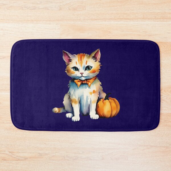 Item preview, Halloween Cat With Bow Tie And Pumpkin designed and sold by BloomCatB.